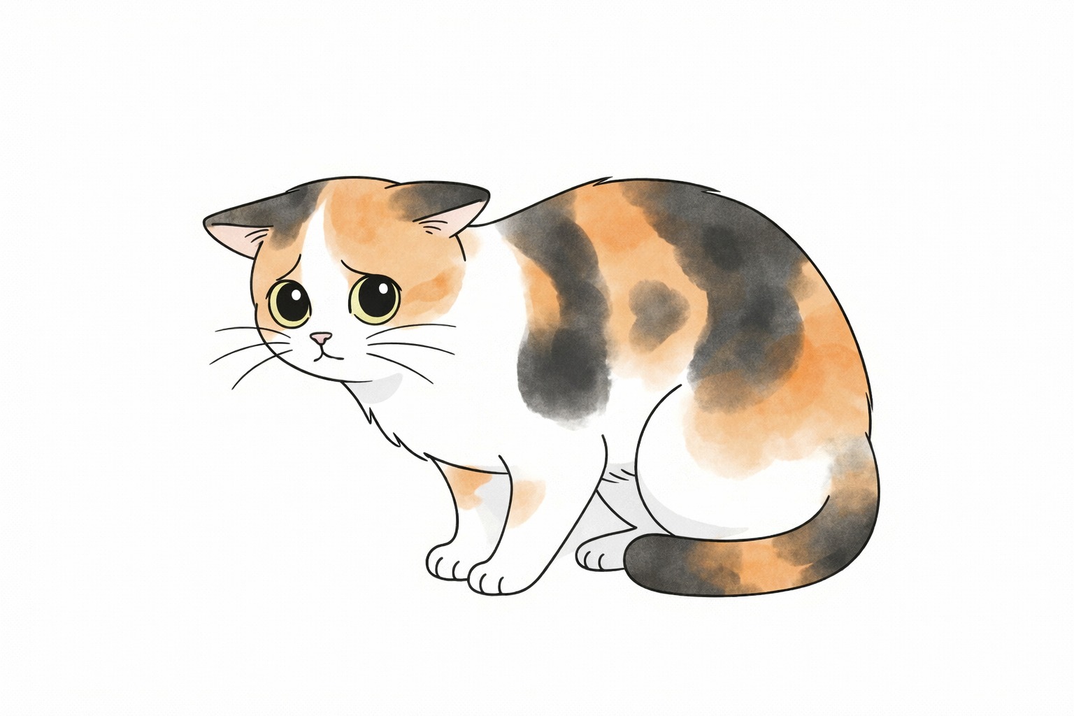 Anxious cat body language