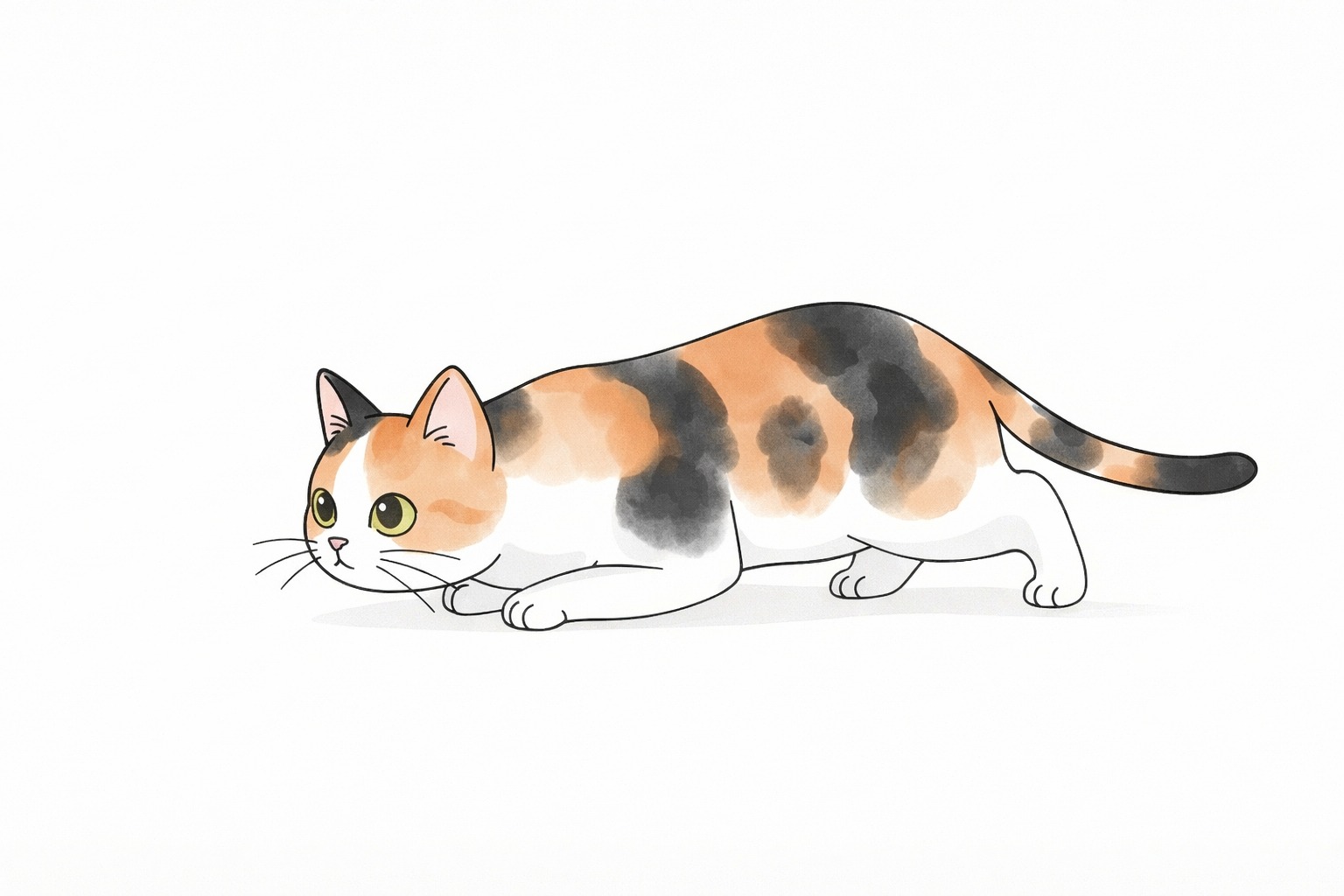 Hunting cat body language