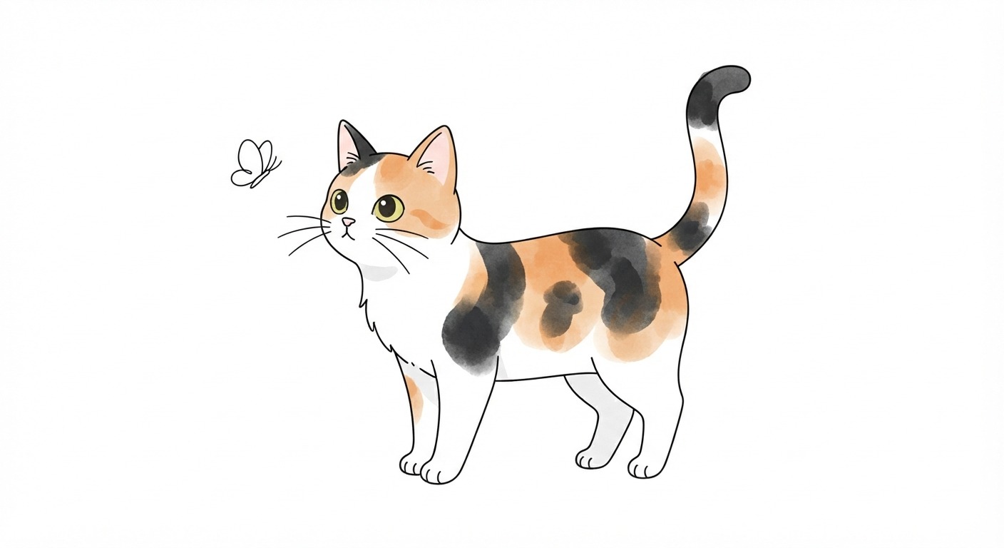 Interested cat body language