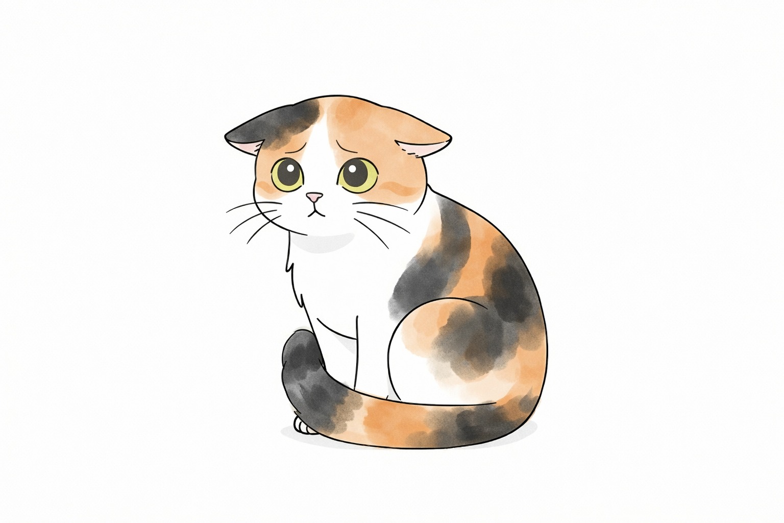 Worried cat body language
