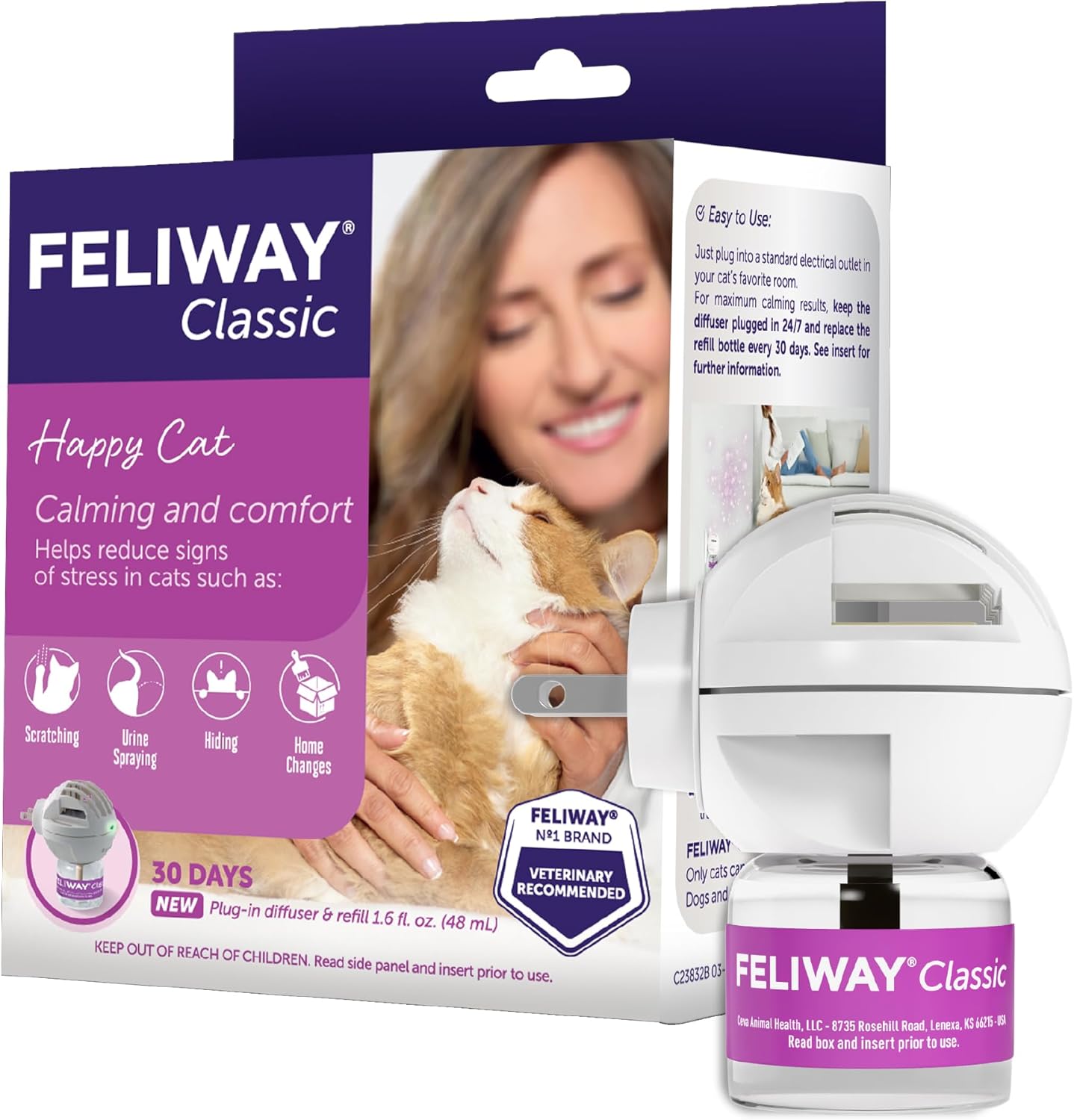 FELIWAY Classic Cat Calming Diffuser Kit
